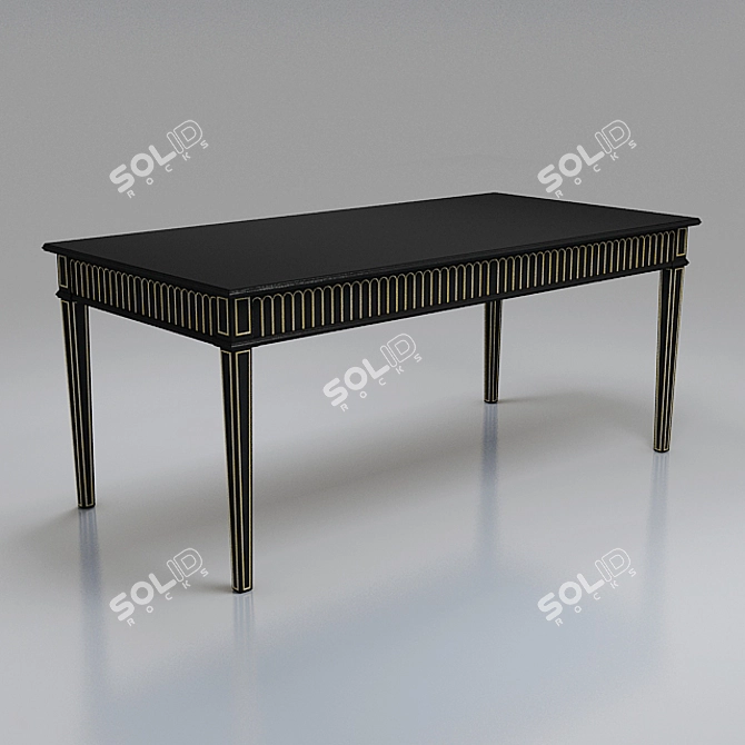 180x90 cm Table 3D model image 1