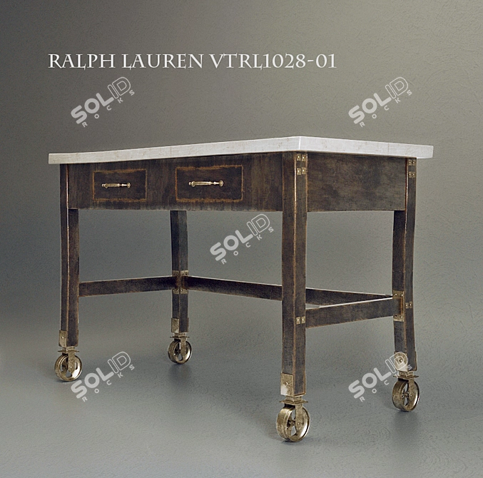 Elegant Console Table by Ralph Lauren 3D model image 2