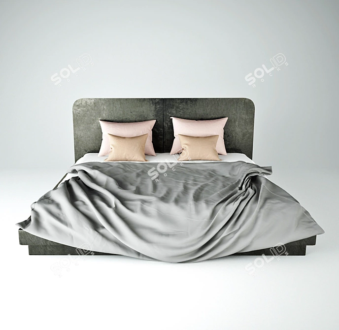 Cozy Dreams Bed Set 3D model image 1