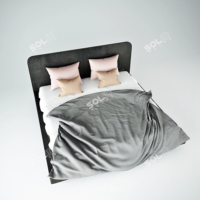 Cozy Dreams Bed Set 3D model image 2