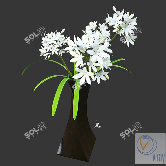 Modern Interiors: Interior Flower Vase 3D model image 1