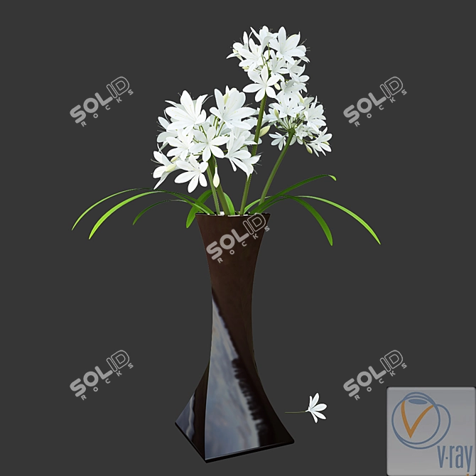 Modern Interiors: Interior Flower Vase 3D model image 2