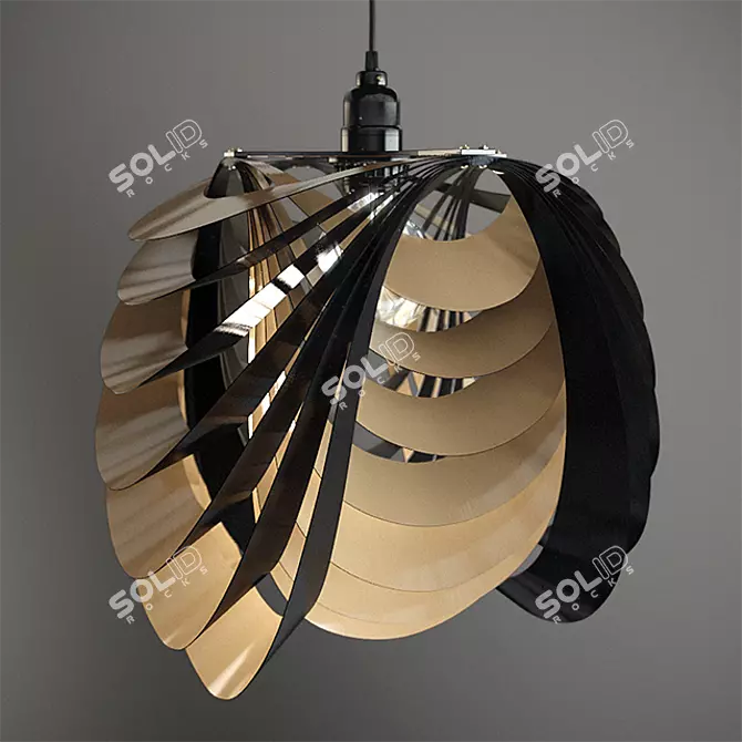 Elegant Kinema Pendant 3D model image 1