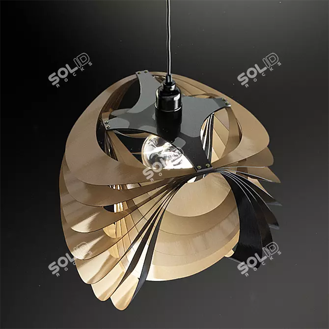 Elegant Kinema Pendant 3D model image 2