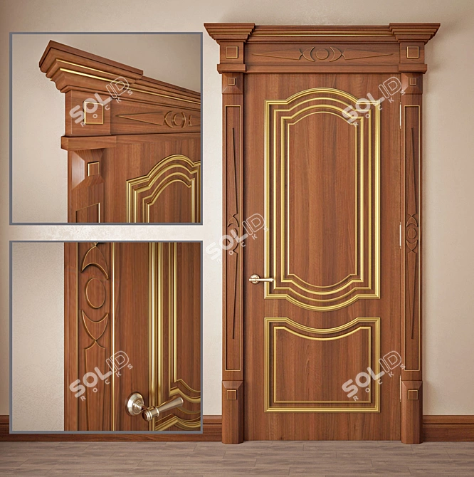 Stylish Entryway Solution: The Door 3D model image 1