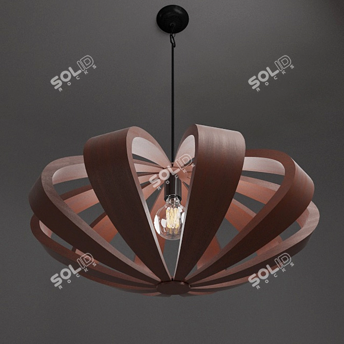 Modern Pendant Chandelier - Remus Small 3D model image 1