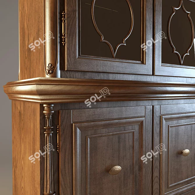 English Style Buffet - 3D Model 3D model image 3