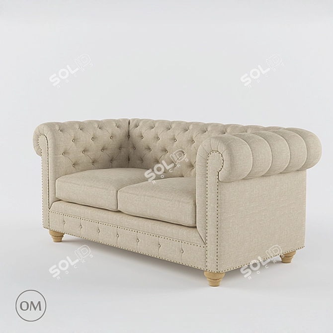 Marko Kraus Chester 2 Seater Sofa 3D model image 1