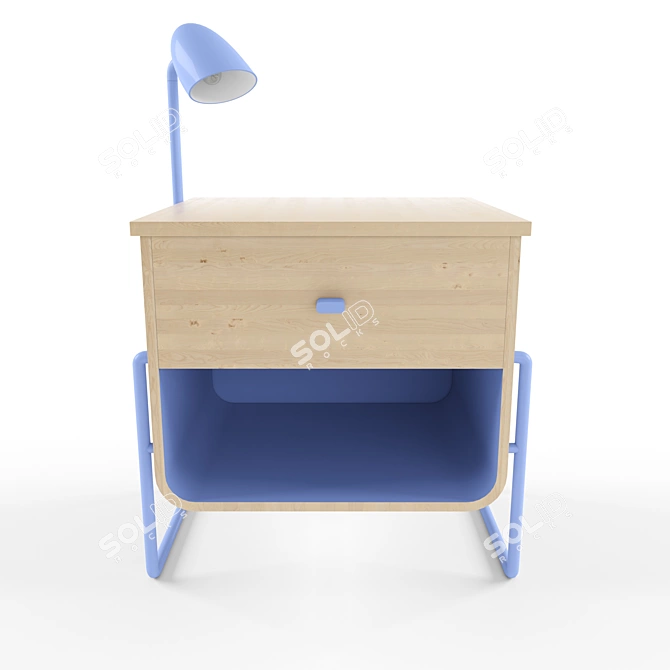 Cozy Rest Bedside Table 3D model image 1