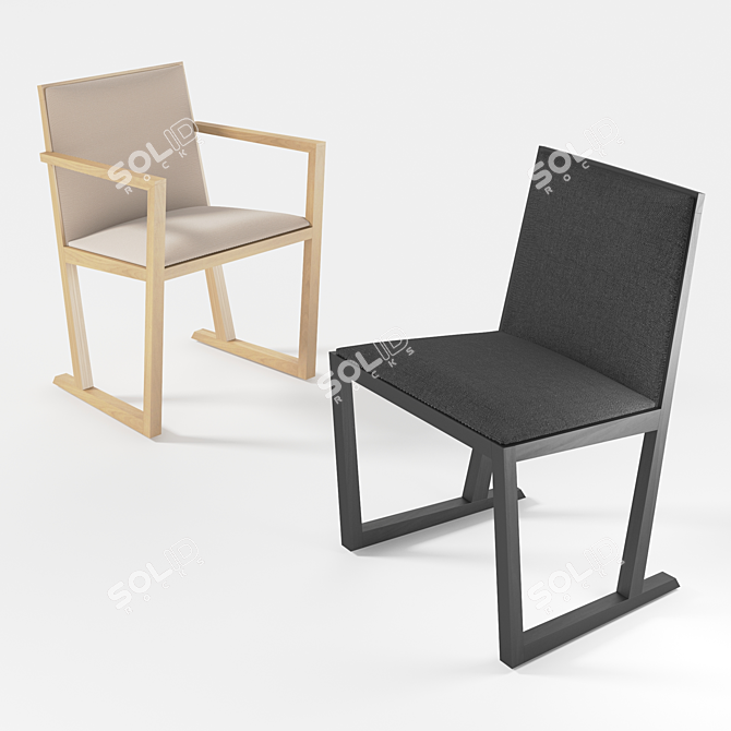 Elegant and Versatile Serena 3D model image 1