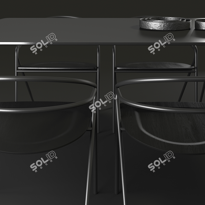 Brasilia George's Chair: Sleek and Stylish Accent 3D model image 2