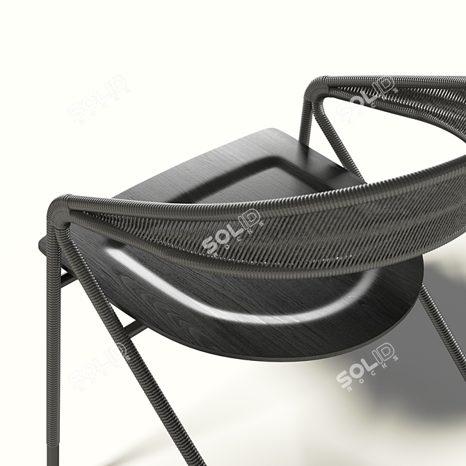 George's Armchair: Sleek Comfort with Italian Style 3D model image 2