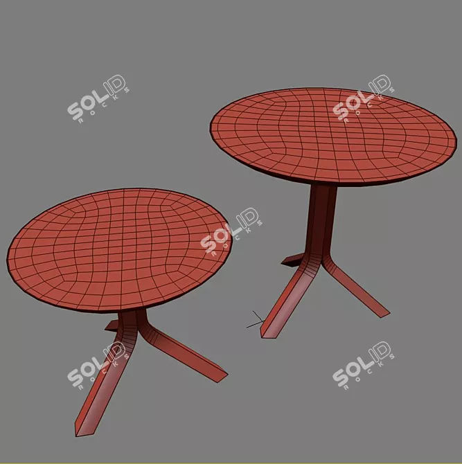 Sleek Namu Table Set: Coffee & Lounge Tables 3D model image 3