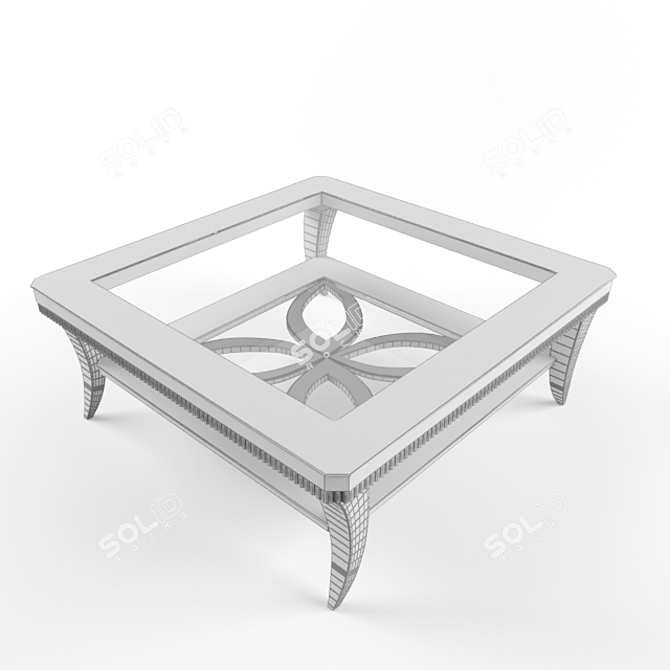 Garda Decor Mirror Coffee Table 3D model image 2