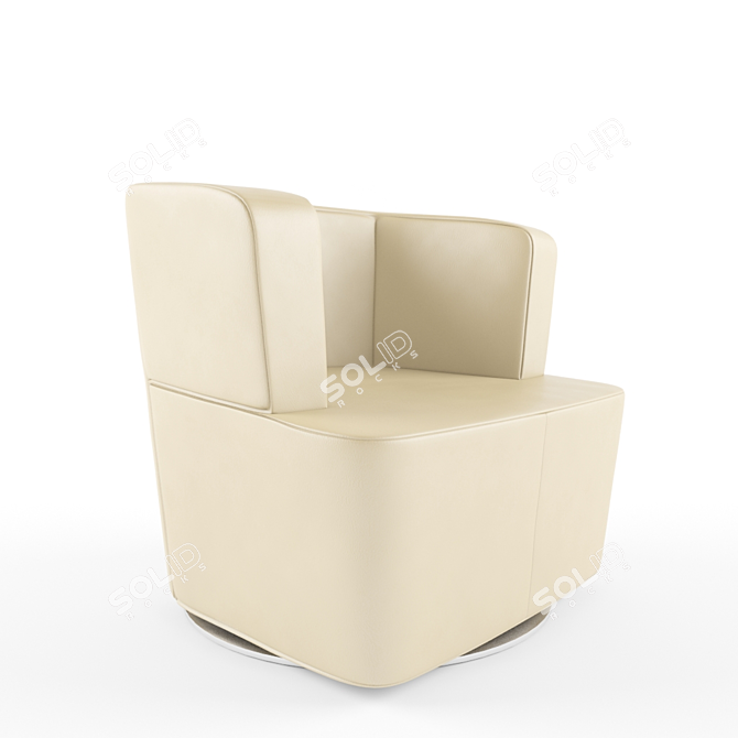 Elegant Comfort: Joel & Joey Fat Chair 3D model image 2