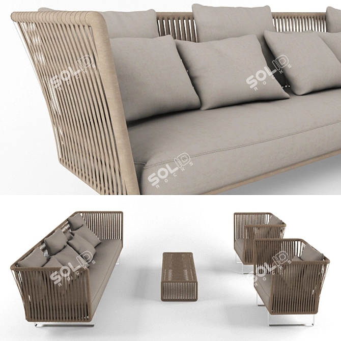 Bali Concoon: Stylish Outdoor Furniture 3D model image 1