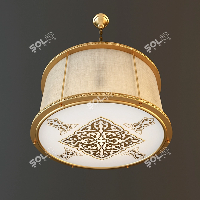 Modern LED Ceiling Light IS 3D model image 1