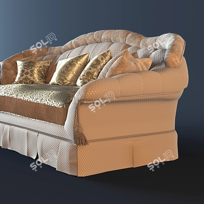 Elegant 3-Seater Savoy Provasi Sofa 3D model image 3