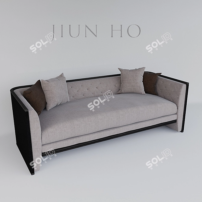 Elegant Cheverny Sofa 3D model image 1