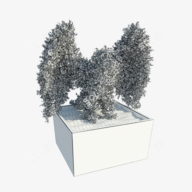 Eagle Bush Topiary: Poly Geometry 3D model image 3