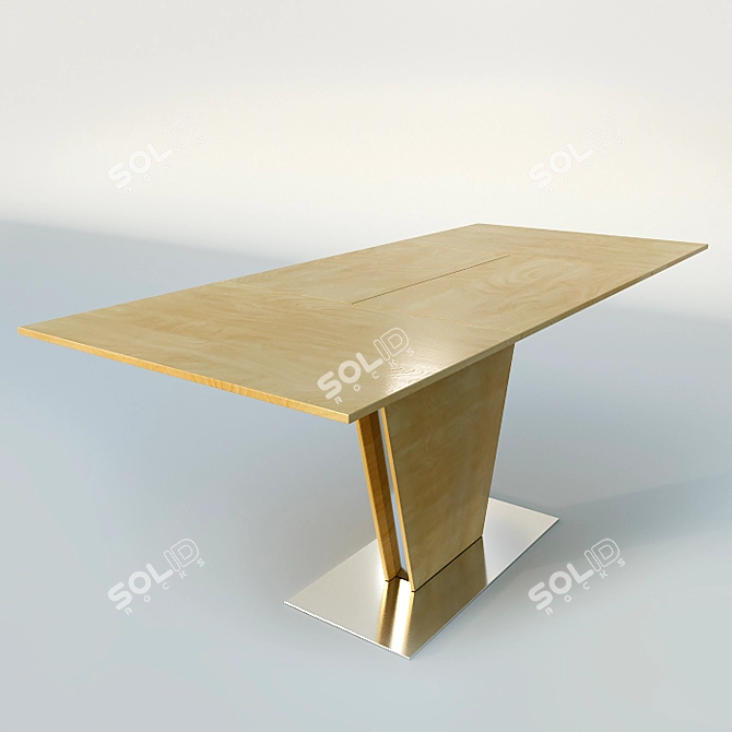 Modern Sleek Dining Table 3D model image 1