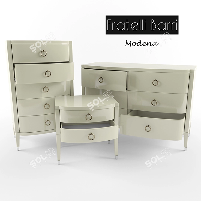 Fratelli Barri Modena Collection Storage Solution 3D model image 2