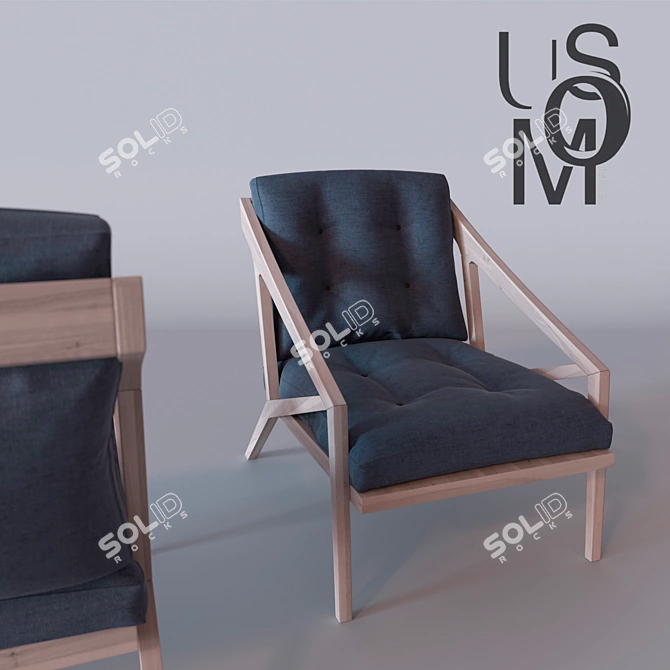 Umos Armchair: High-quality Materials for Corona Renderer v1.1 3D model image 2