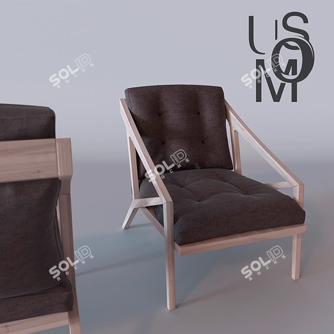 Umos Armchair: High-quality Materials for Corona Renderer v1.1 3D model image 3