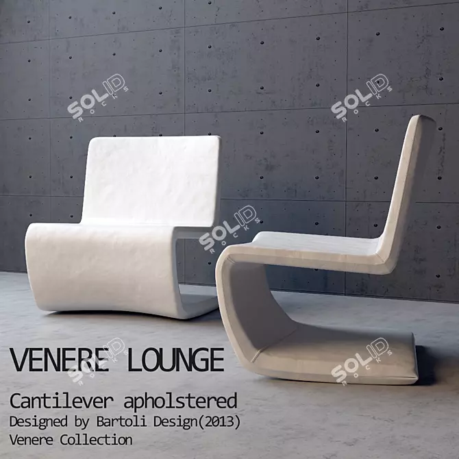 Bonaldo Venere Lounge: Elegant and Ergonomic Easy Chair 3D model image 1