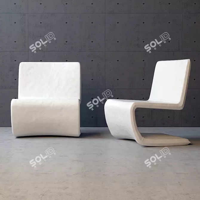 Bonaldo Venere Lounge: Elegant and Ergonomic Easy Chair 3D model image 2