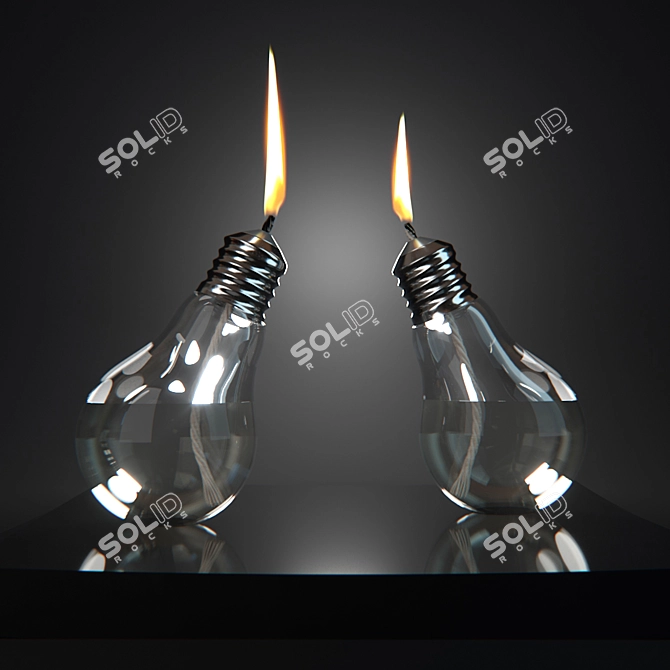 Elegant Oyule Lamp Set 3D model image 1