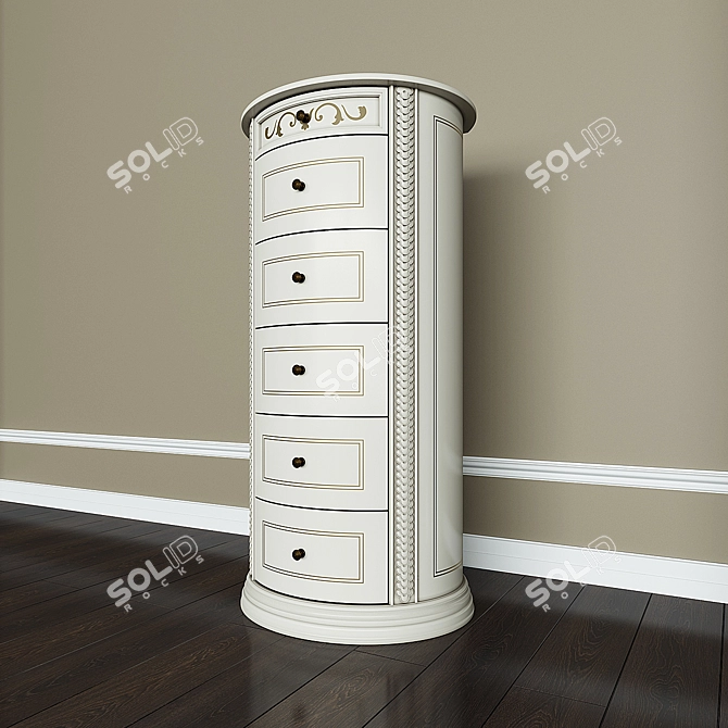 Italian Ivory Chest - Siena 3D model image 1