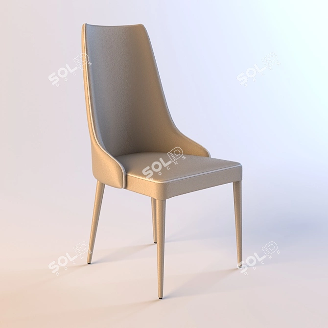 Elegant Shantal Chair 3D model image 1