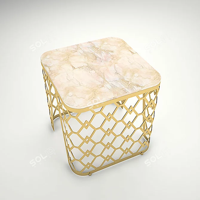 Formenti Vogue: Stylish Side Table 3D model image 2