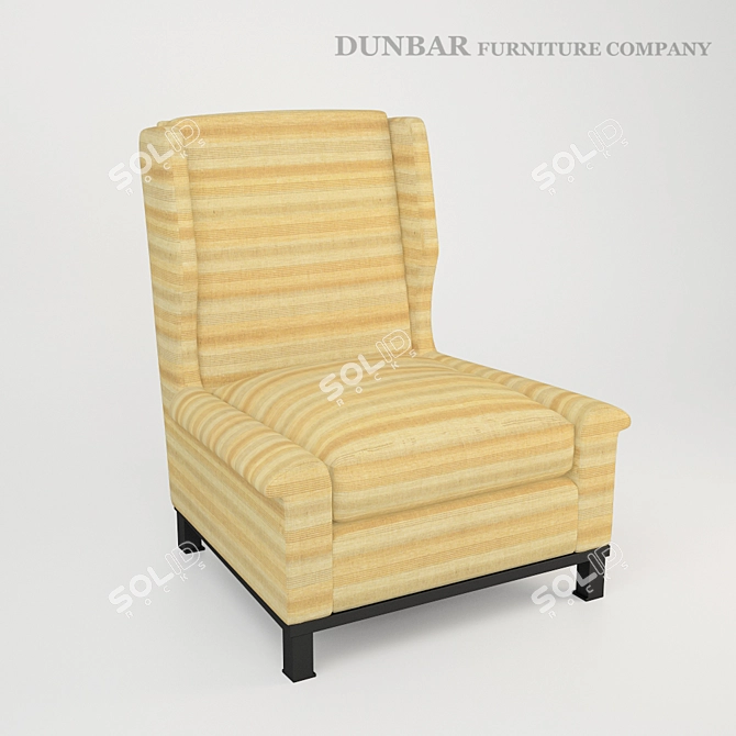 Elegant Dunbar Chair by Edward Wormley 3D model image 2