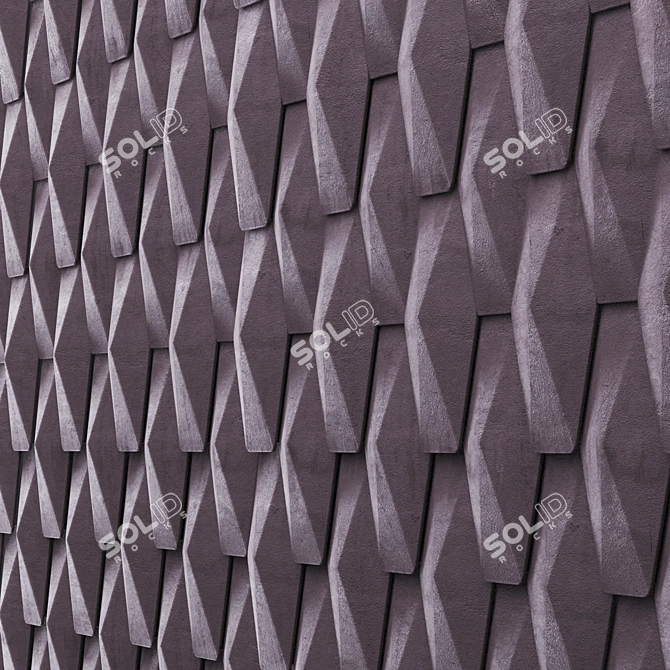 Custom-made 3D Concrete Wall Decor 3D model image 1