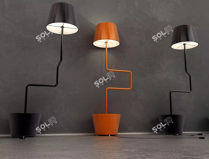 Adjustable Lamp: Officine Tamborrino BB 3D model image 2