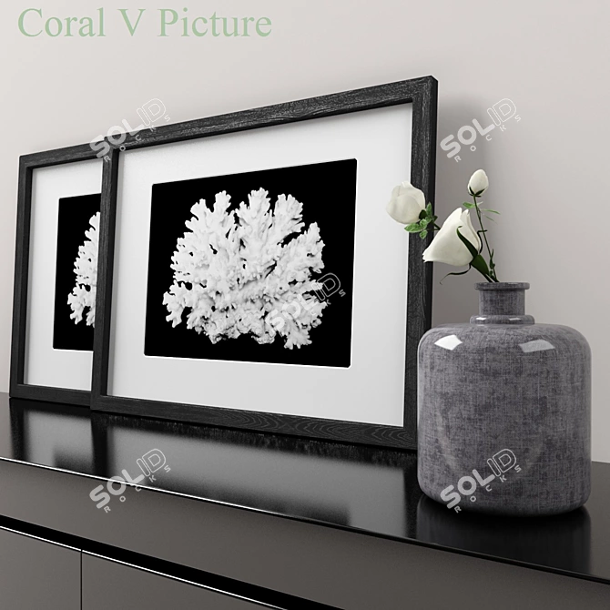 3D Coral V Picture: Realistic Coral Still Life 3D model image 2