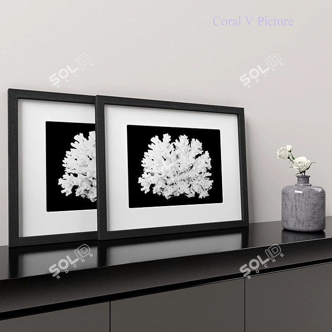 3D Coral V Picture: Realistic Coral Still Life 3D model image 3