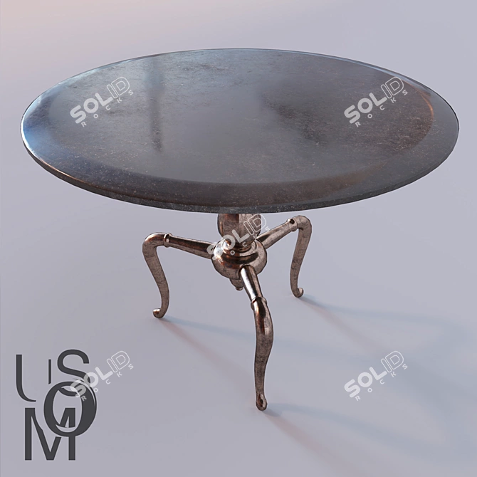 Modern Wooden Table Umos 3D model image 2