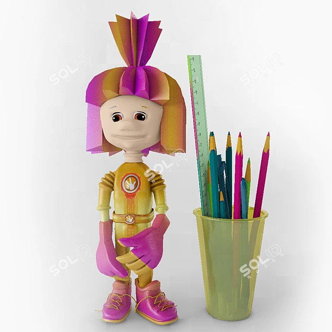 Fixico's Simka - Beloved Cartoon Characters 3D model image 2