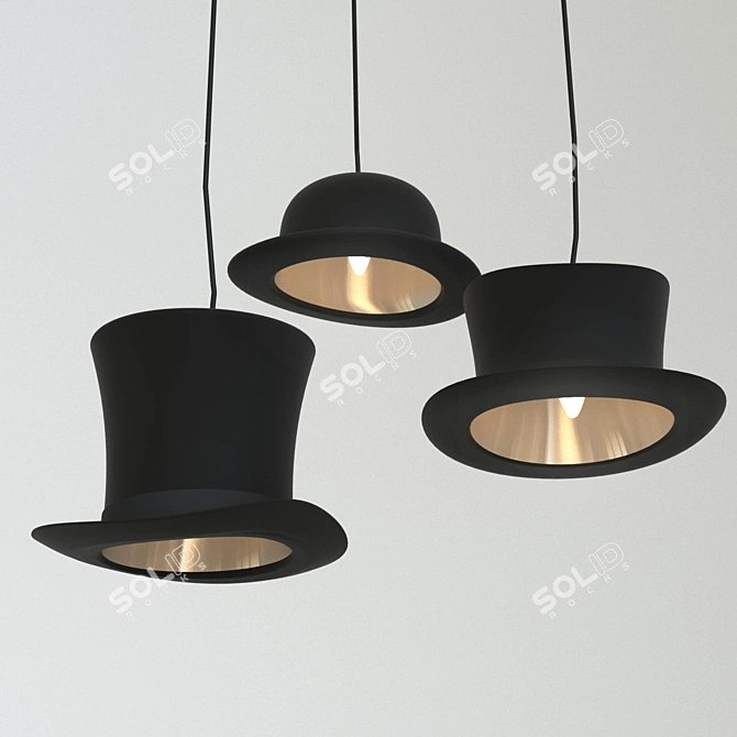 Hat Light Fixture 3D model image 1