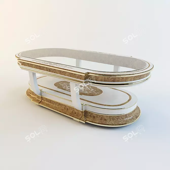 Elegant Vicente Coffee Table 3D model image 1