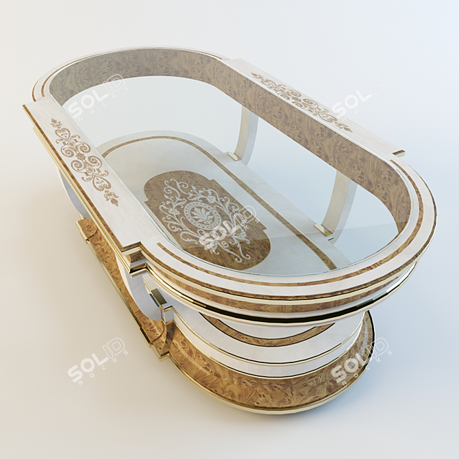 Elegant Vicente Coffee Table 3D model image 2