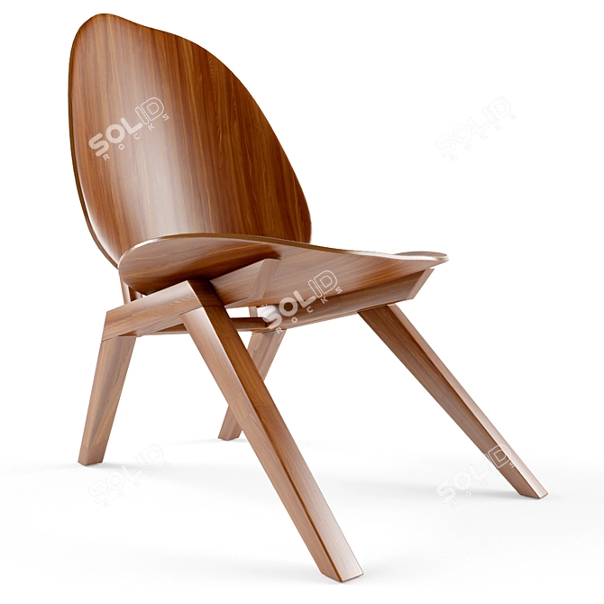 Iconic Klassiker Chair: A Timeless Relaxation Piece 3D model image 1
