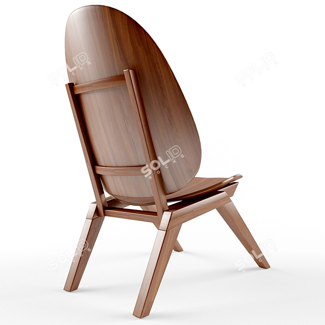 Iconic Klassiker Chair: A Timeless Relaxation Piece 3D model image 2