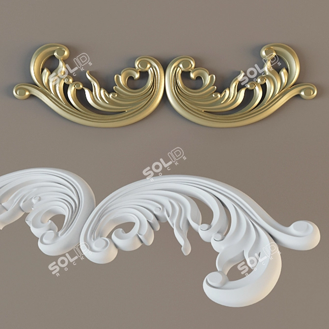 Elegant AMD Art Decor 3D model image 1