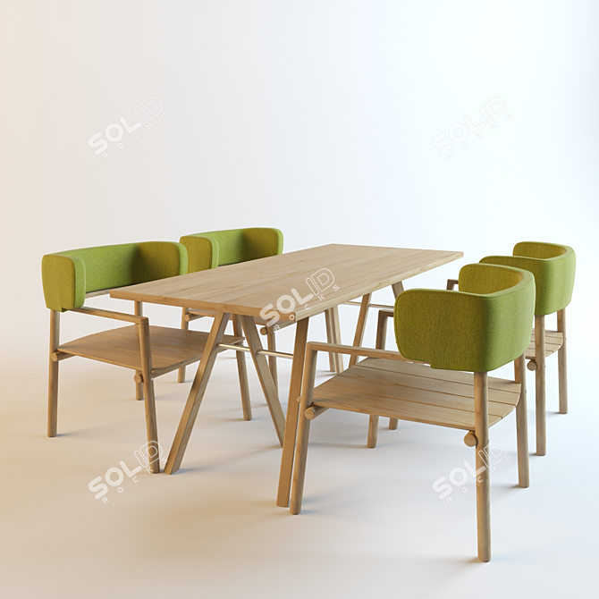 Specimen Editions Dining Set 3D model image 1