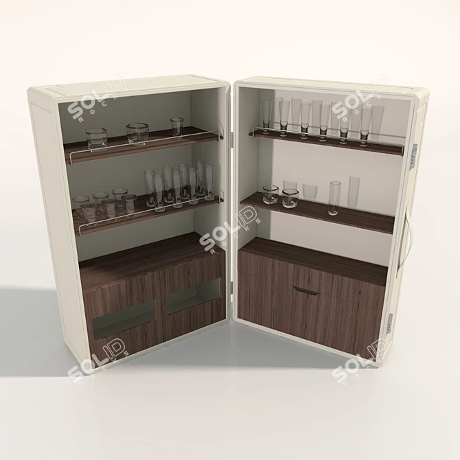 Poltrona Frau Isidoro Cabinet 3D model image 1