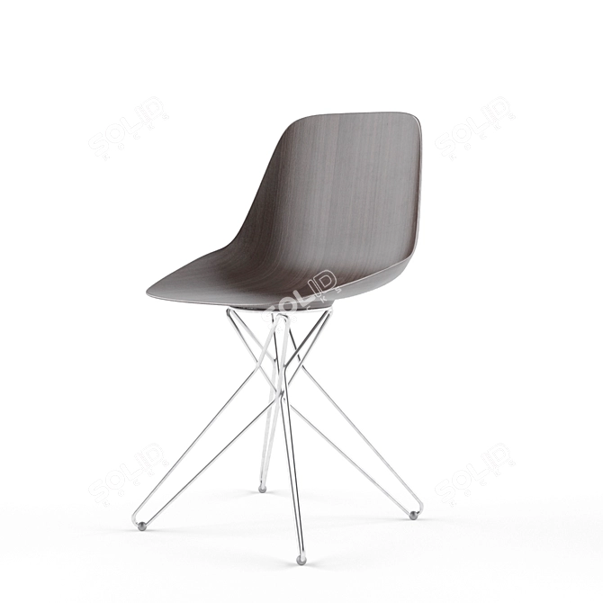 Elegant Harmony Chair by Poliform 3D model image 1